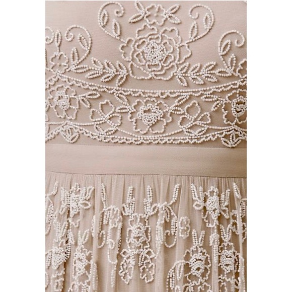 New BHLDN Ruby 0 / 2 / 4 Tan Beads Maxi Wedding - Picture 8 of 8